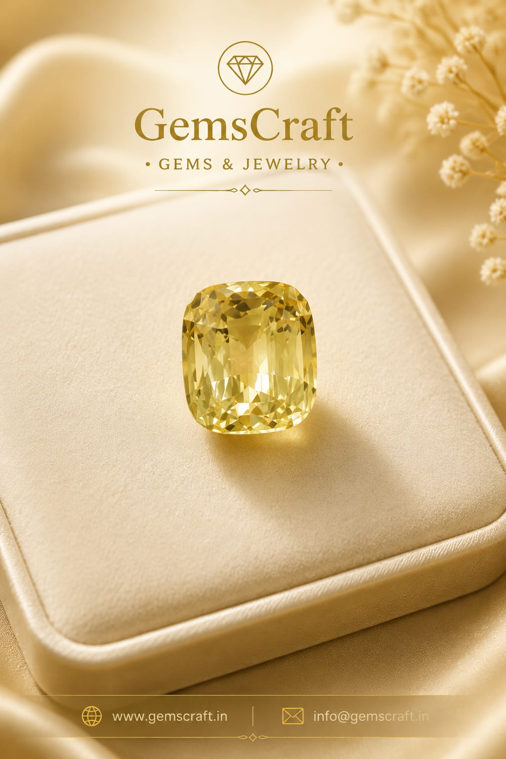 YELLOW SAPPHIRE / 9.15CT (SRILANKA CEYLONE)