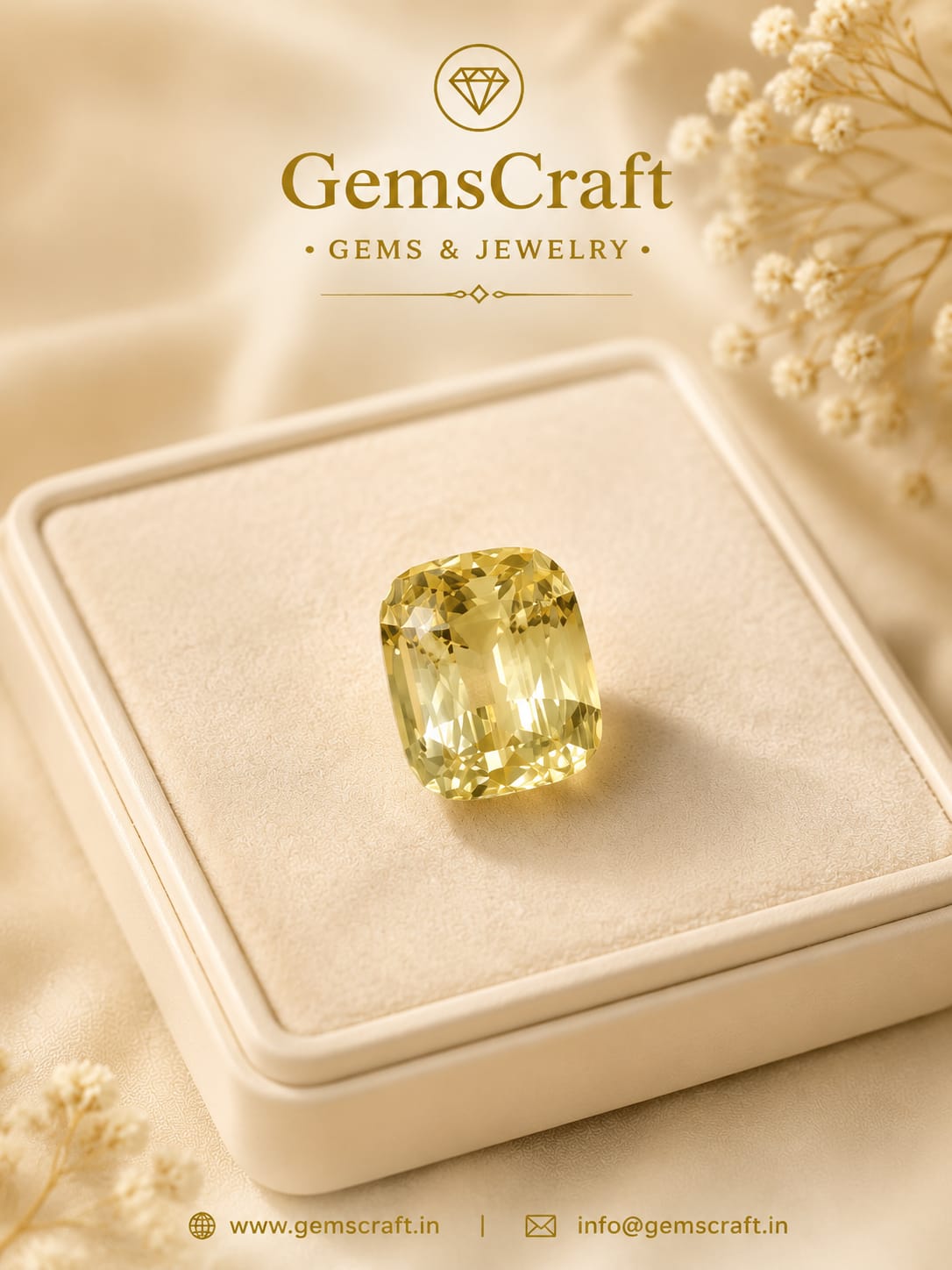 YELLOW SAPPHIRE / 9.15CT (SRILANKA CEYLONE)