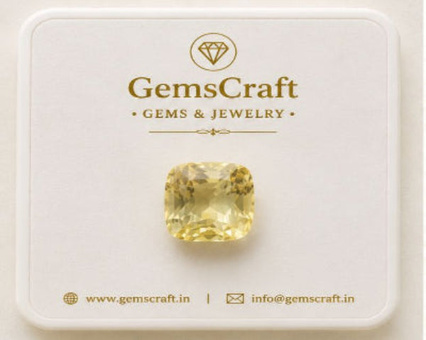 YELLOW SAPPHIRE / 9.15CT (SRILANKA CEYLONE)